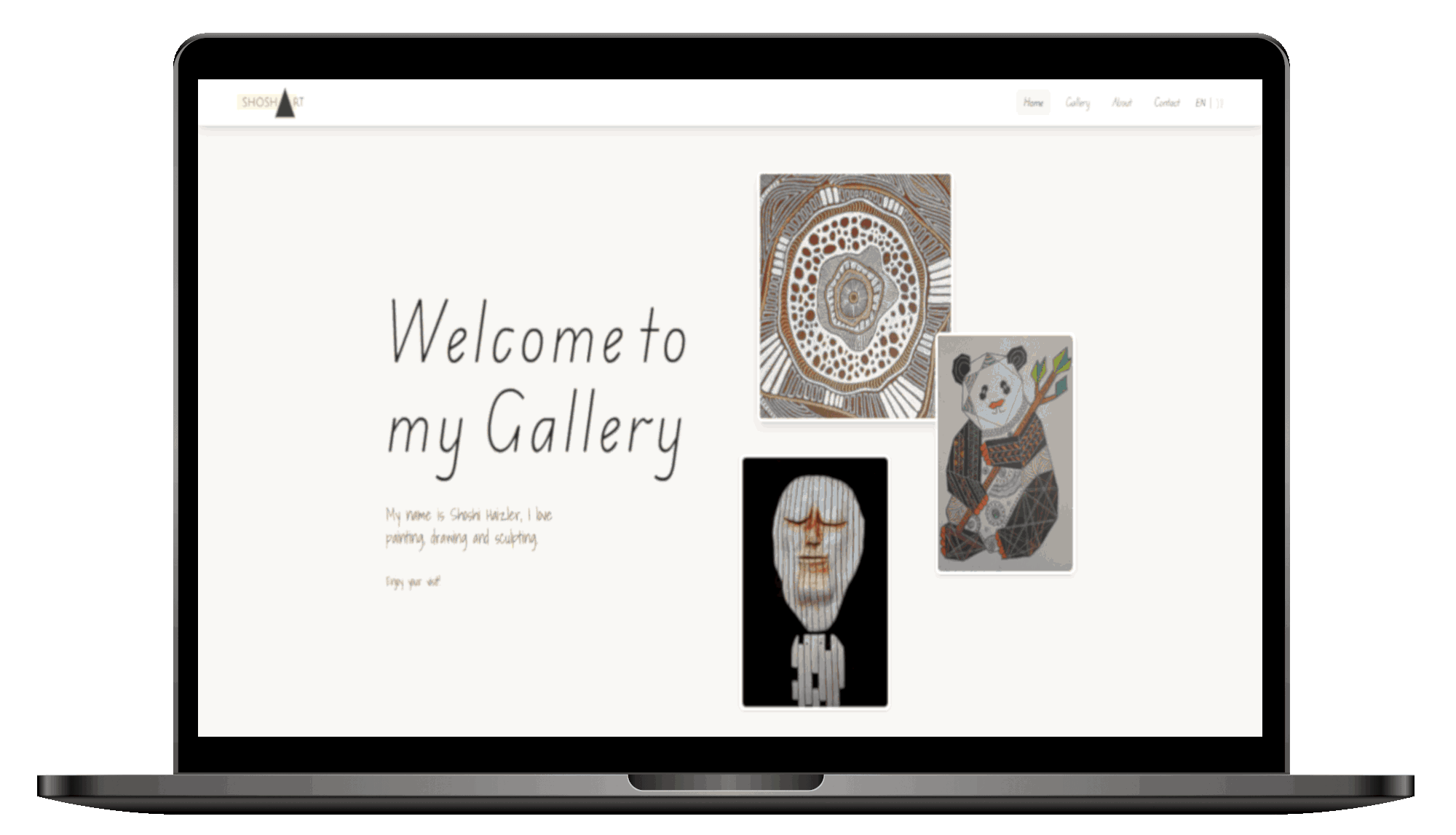 Artist Portfolio desktop