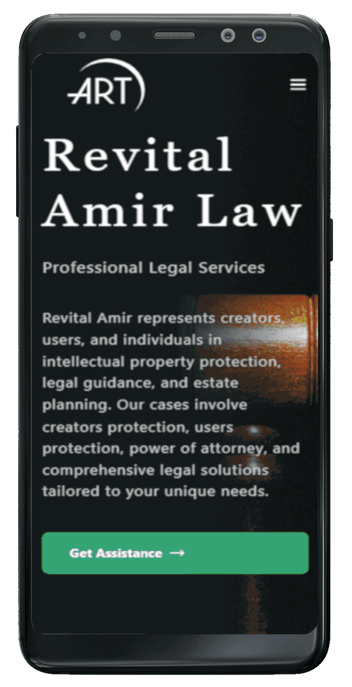Lawyer website mobile